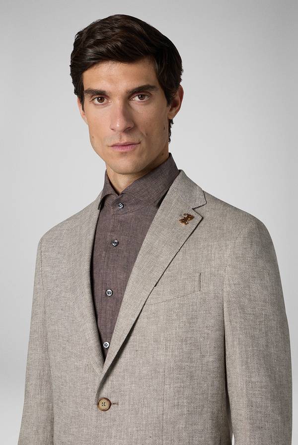 Pull Pal Zileri Giacca Brera in lino e cotone Promozione