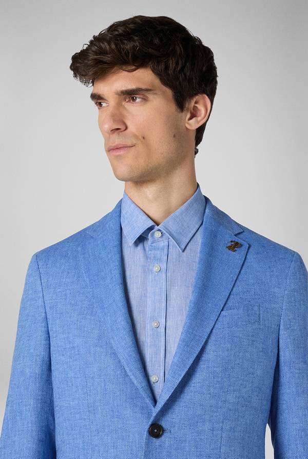 Pull Pal Zileri Giacca Brera in lino e cotone Sottocosto