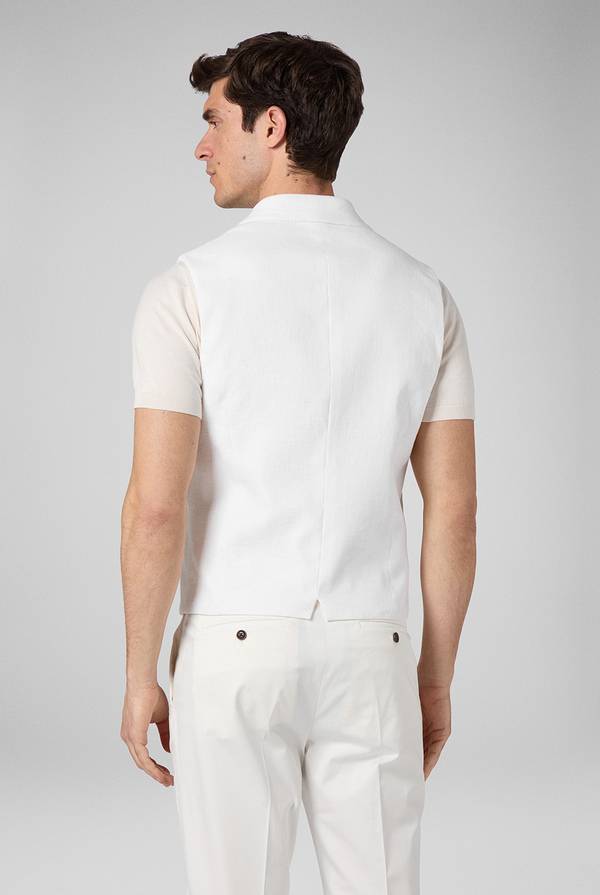 Pull Pal Zileri Gilet doppiopetto bianco con macro bottoni Convenienza