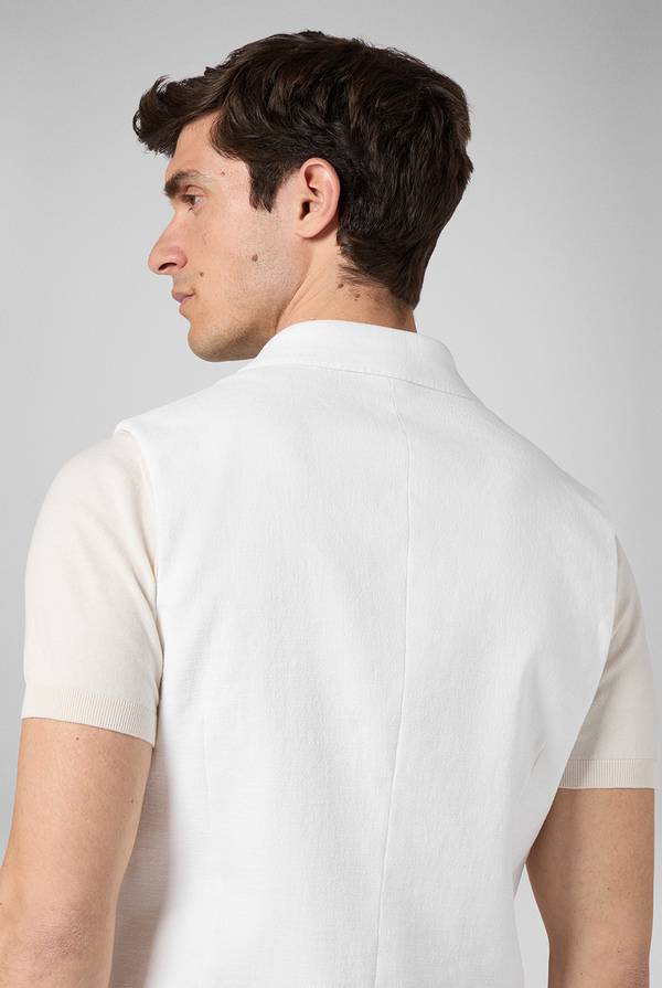 Pull Pal Zileri Gilet doppiopetto bianco con macro bottoni Convenienza