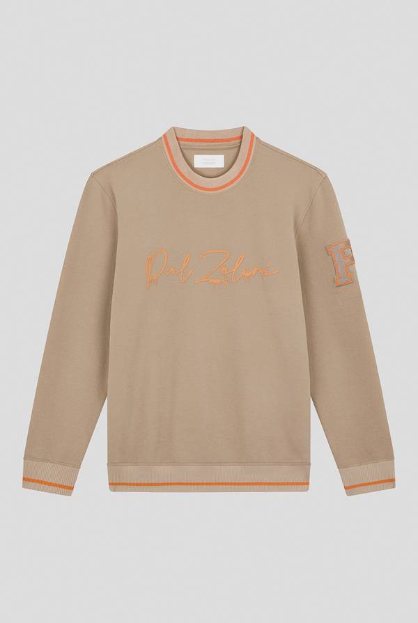 Pull Pal Zileri Felpa in cotone stretch con logo Presa