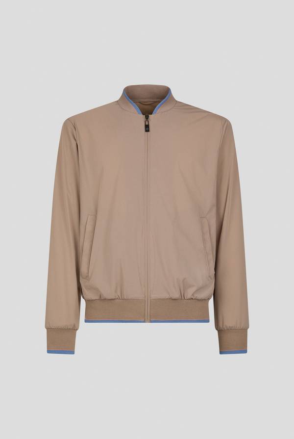 Pull Pal Zileri Bomber in soft shell color tortora Vendita Calda