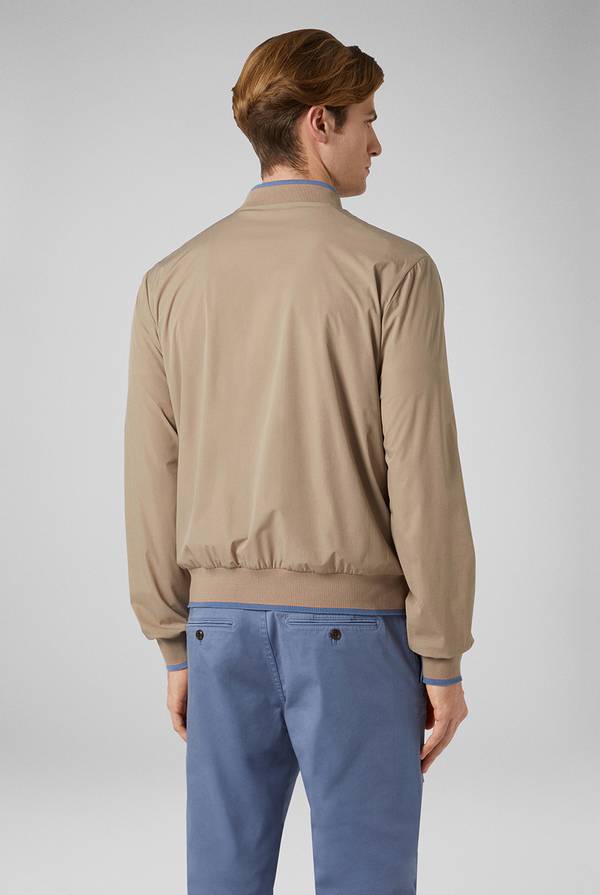 Pull Pal Zileri Bomber in soft shell color tortora Vendita Calda
