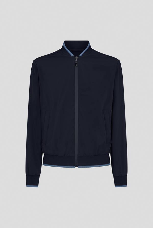Pull Pal Zileri Bomber in soft shell color tortora Saldi Di Fabbrica