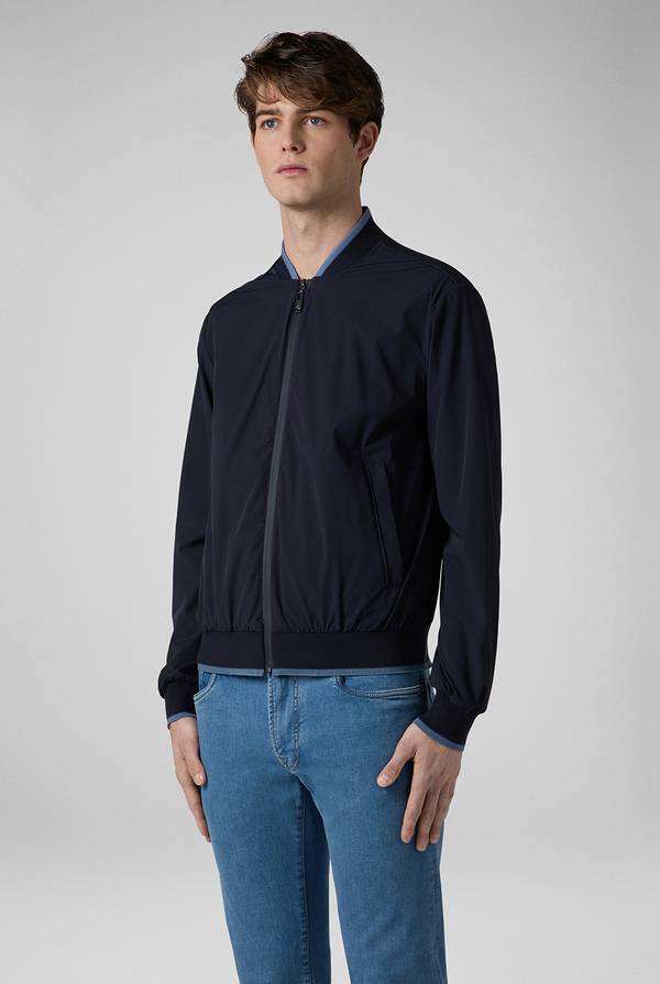 Pull Pal Zileri Bomber in soft shell color tortora Saldi Di Fabbrica