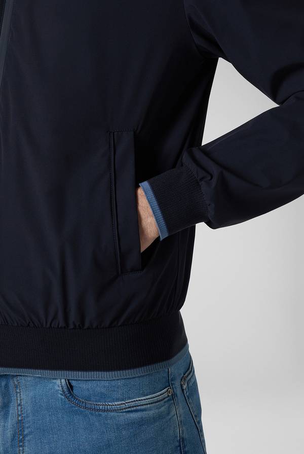Pull Pal Zileri Bomber in soft shell color tortora Saldi Di Fabbrica