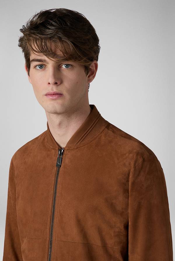 Pull Pal Zileri Bomber in suede marrone I Più Venduti