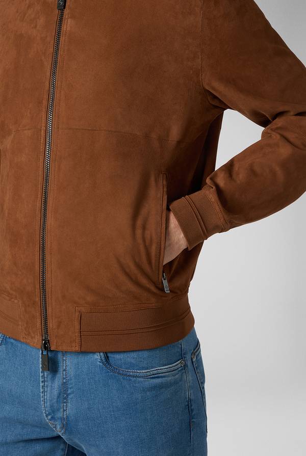 Pull Pal Zileri Bomber in suede marrone I Più Venduti