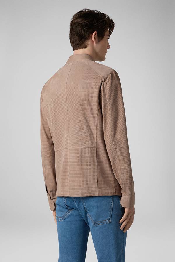 Pull Pal Zileri Overshirt in suede e nappa micro perforata Moda