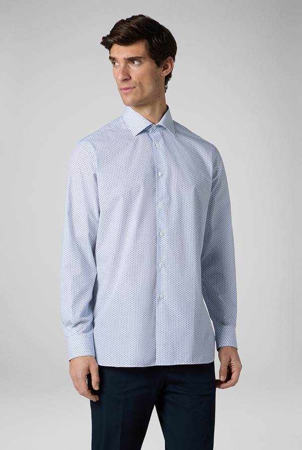 Pull Pal Zileri Camicia in puro cotone con stampa circolare Soddisfazione Garantita