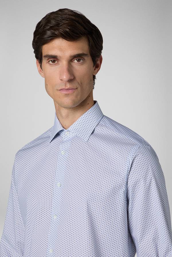 Pull Pal Zileri Camicia in puro cotone con stampa circolare Soddisfazione Garantita