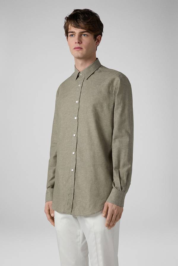 Pull Pal Zileri Camicia in lino e cotone Consegna Veloce