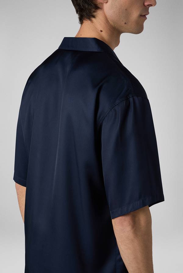 Pull Pal Zileri Camicia bowling blu navy Affare Del Giorno