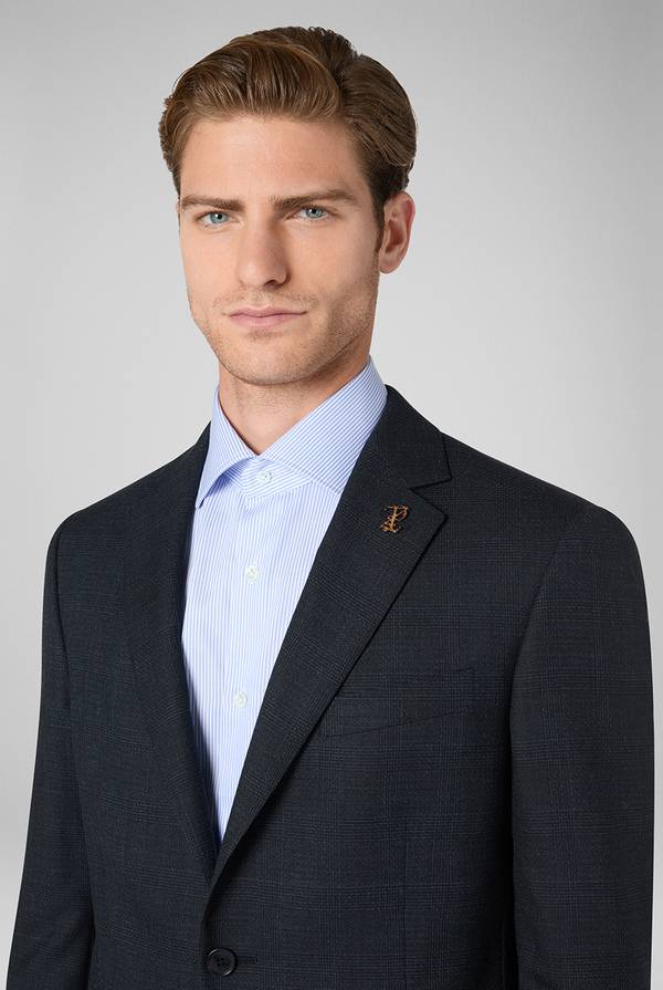 Pull Pal Zileri Abito Palladio in lana stretch con motivo Principe di Galles Sottocosto