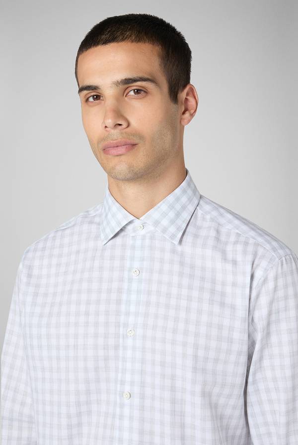 Pull Pal Zileri Camicia micro fantasia con collo Milano Sconto