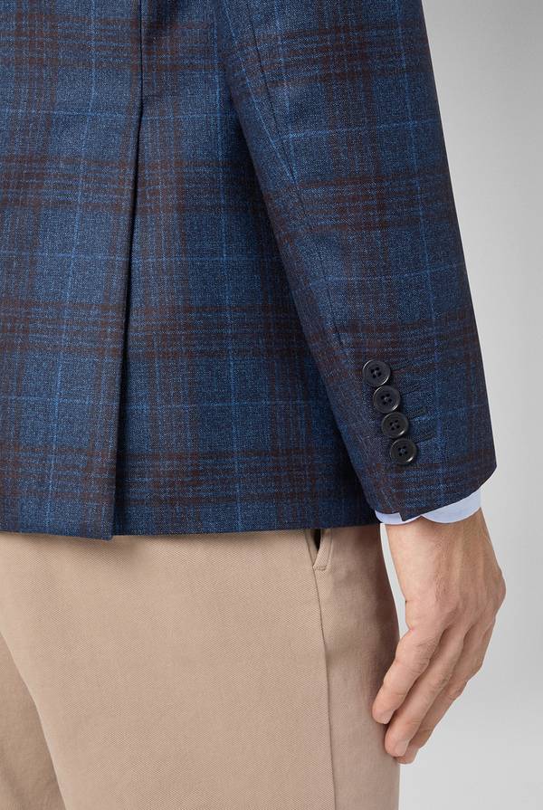 Pull Pal Zileri Giacca Vicenza in pura lana con motivo Principe di Galles interamente foderata Outlet