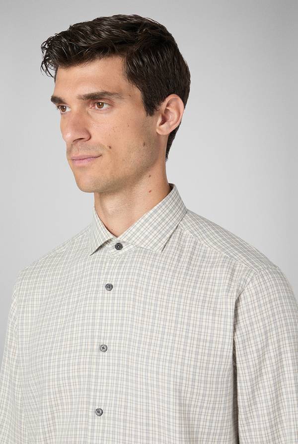 Pull Pal Zileri Camicia in flanella di cotone In Vendita