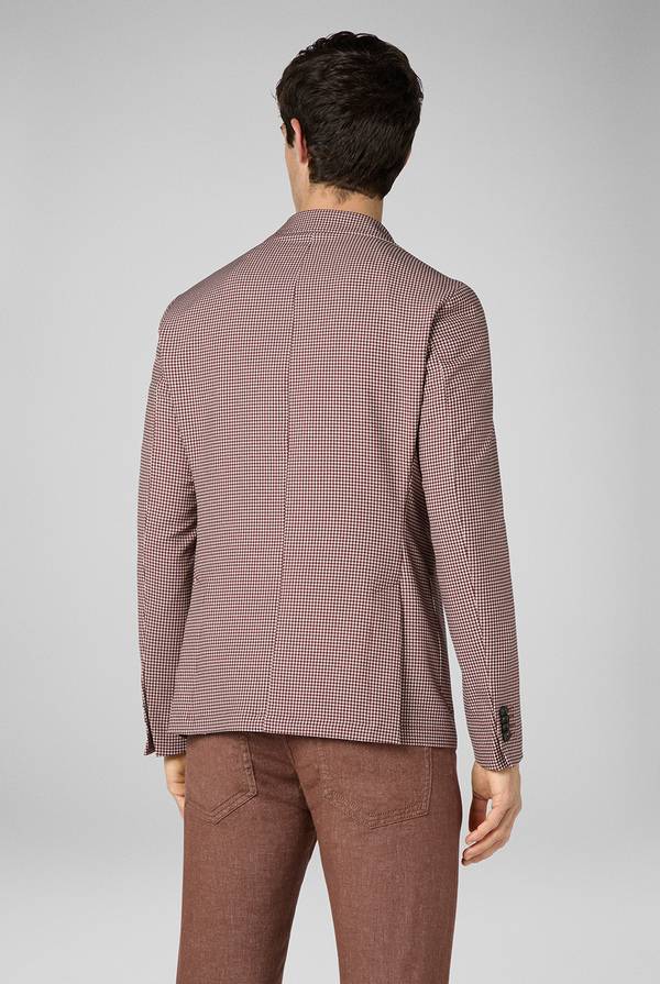 Pull Pal Zileri Giacca Effortless in jersey con motivo pied de poule 2025