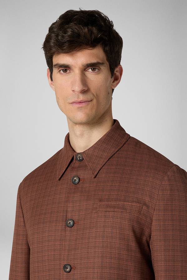 Pull Pal Zileri Giacca camicia con motivo micro check Italy