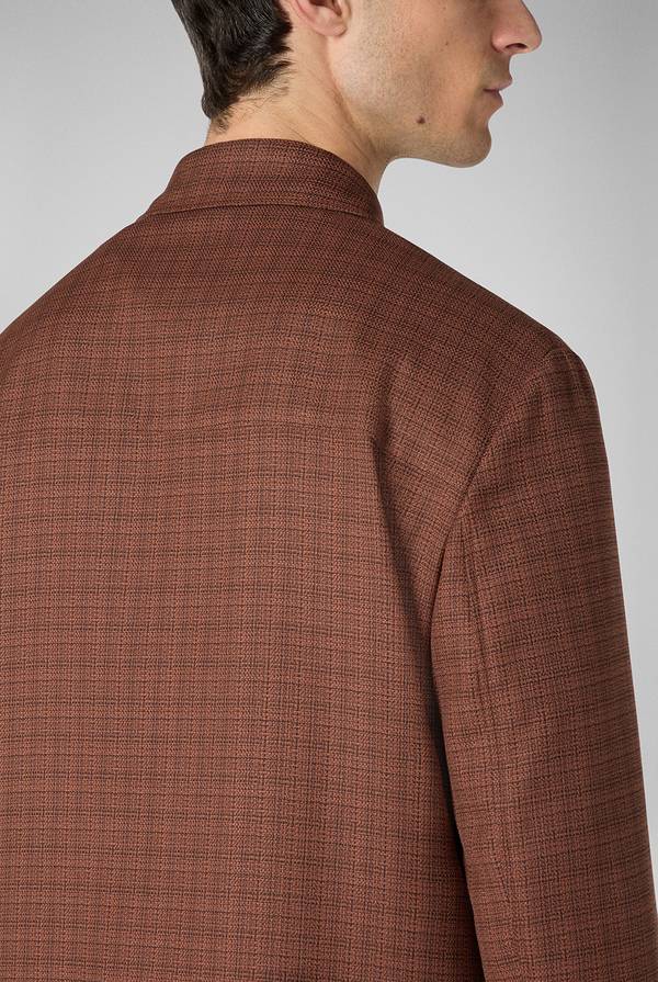 Pull Pal Zileri Giacca camicia con motivo micro check Italy