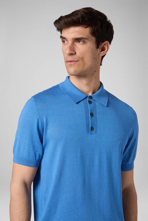 Pull Pal Zileri Polo in maglia di lana e seta In Vendita