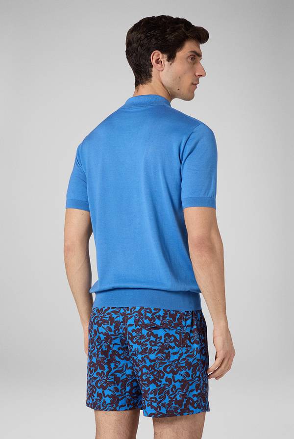 Pull Pal Zileri Polo in maglia di lana e seta In Vendita