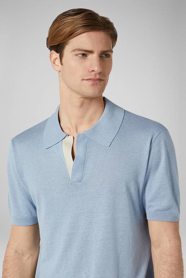 Pull Pal Zileri Polo in maglia di lino e seta Saldi