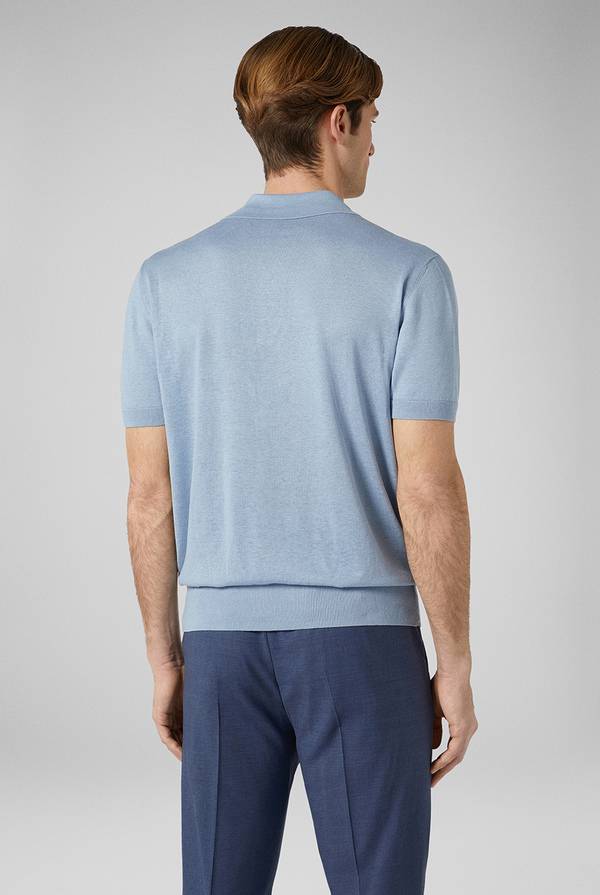 Pull Pal Zileri Polo in maglia di lino e seta Saldi