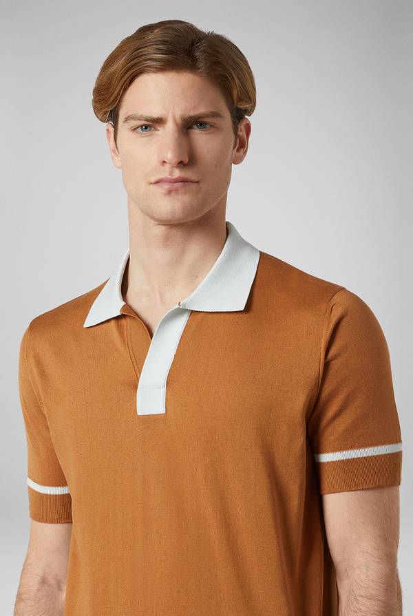 Pull Pal Zileri Polo in maglia con dettagli a contrasto Hotsell