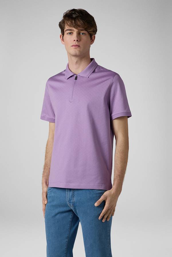 Pull Pal Zileri Polo con monogramma allover Vendita Calda