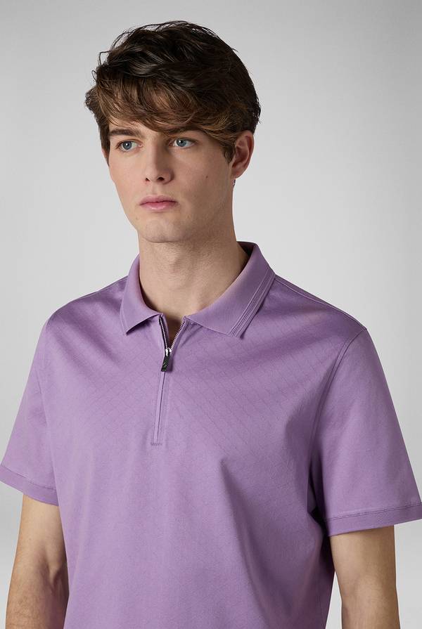 Pull Pal Zileri Polo con monogramma allover Vendita Calda