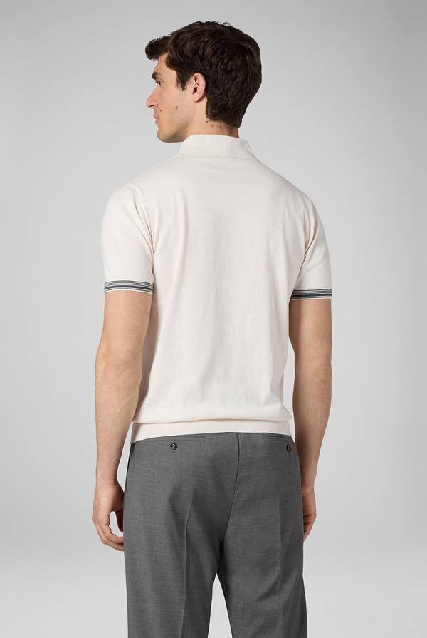 Pull Pal Zileri Polo con finiture millerighe Vendite Flash