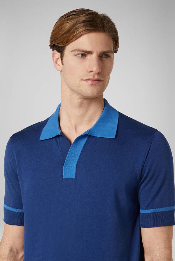 Pull Pal Zileri Polo in maglia con dettagli a contrasto In Saldo