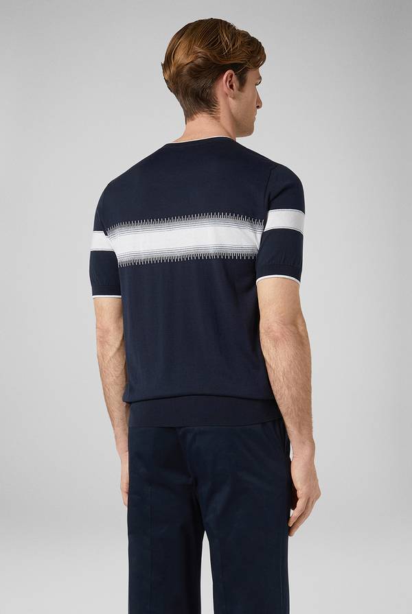 Pull Pal Zileri Maglia girocollo in seta e cotone In Linea