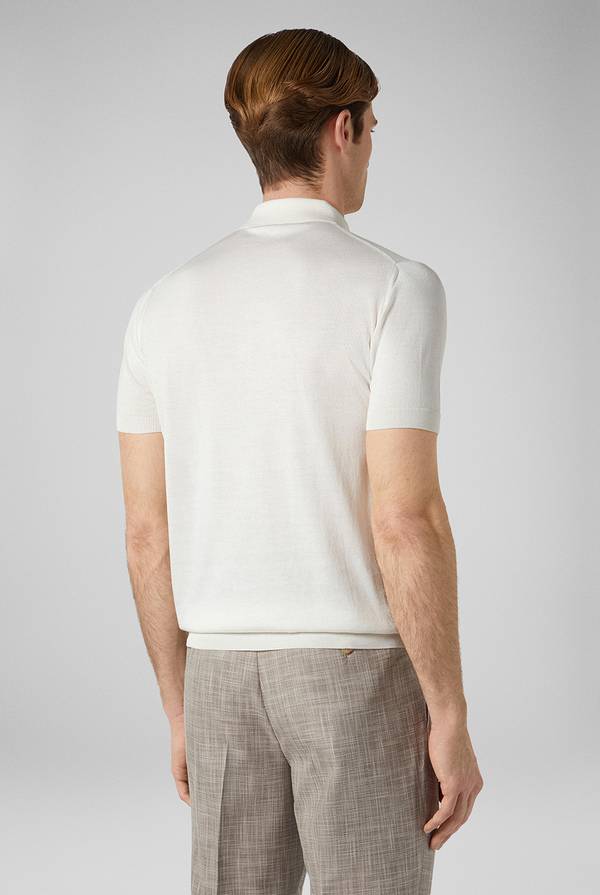 Pull Pal Zileri Polo in maglia di seta e cotone Pezzi Unici