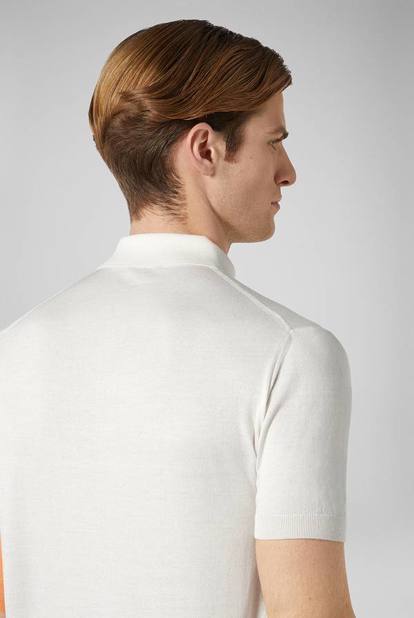 Pull Pal Zileri Polo in maglia di seta e cotone Pezzi Unici