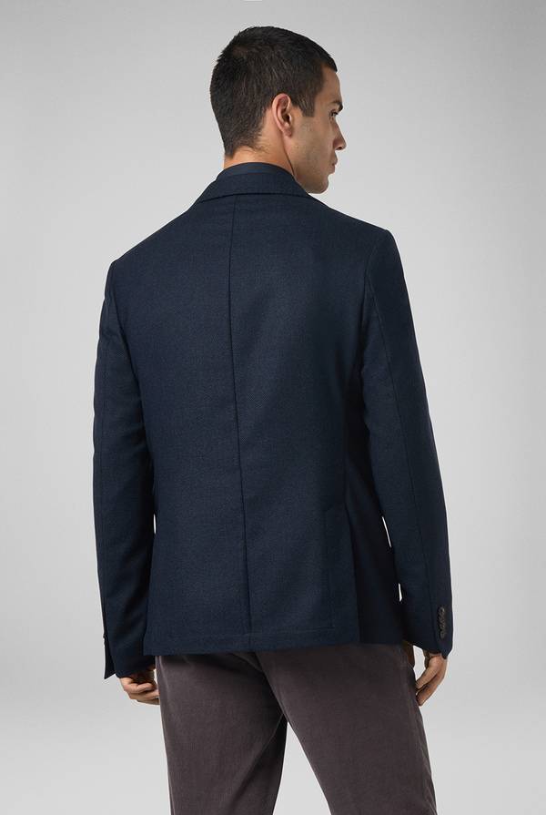 Pull Pal Zileri Giacca in lana tecnica con motivo spina di pesce Fornitura limitata
