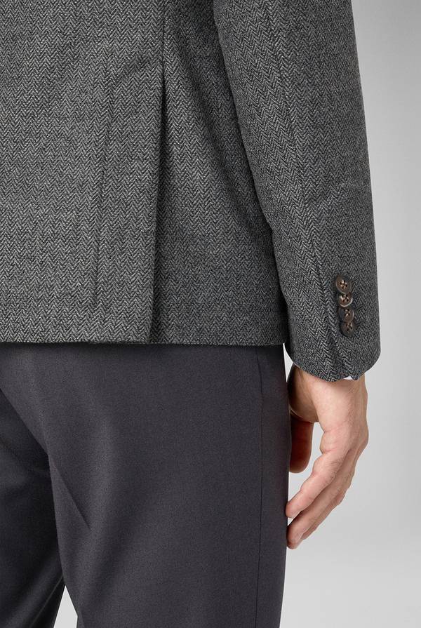 Pull Pal Zileri Giacca in lana tecnica con motivo spina di pesce Convenienza