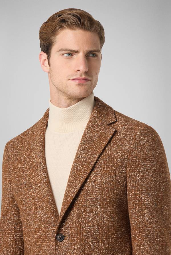 Pull Pal Zileri Giacca in lana e seta con micro pattern Novità