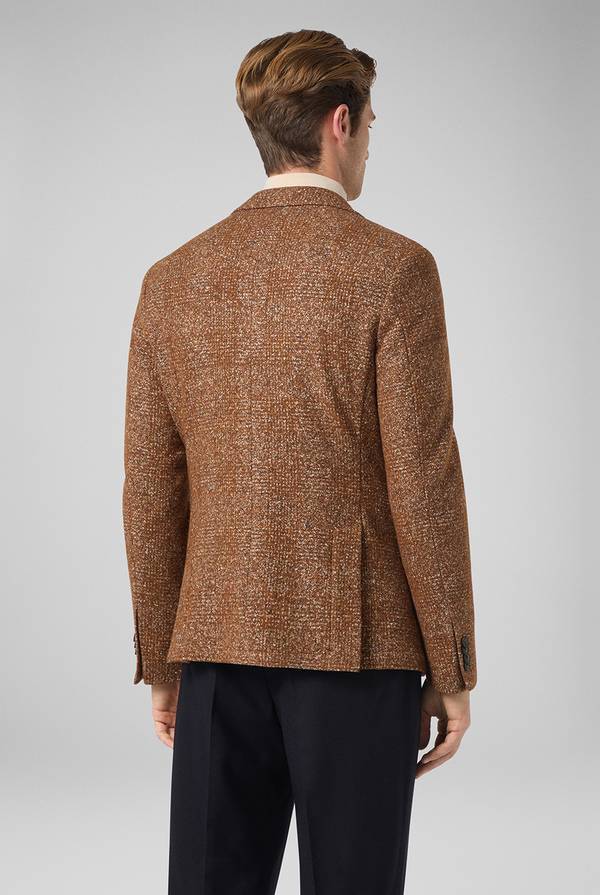 Pull Pal Zileri Giacca in lana e seta con micro pattern Novità