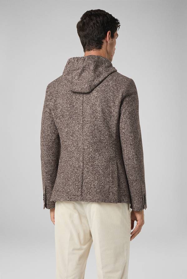 Pull Pal Zileri Giacca in lana tecnica con pettorina e cappuccio removibili Presa