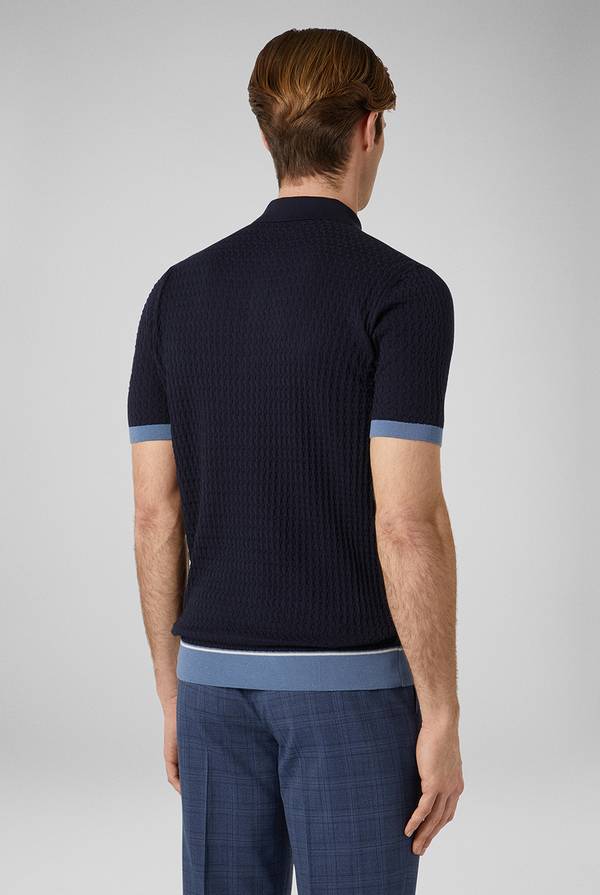 Pull Pal Zileri Polo con cuciture 3D Saldi Di Fabbrica