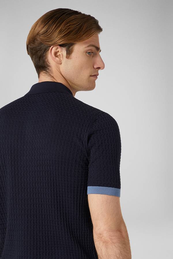 Pull Pal Zileri Polo con cuciture 3D Saldi Di Fabbrica