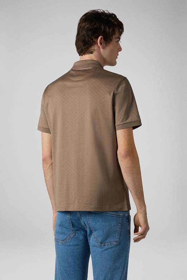 Pull Pal Zileri Polo con monogramma allover Italy