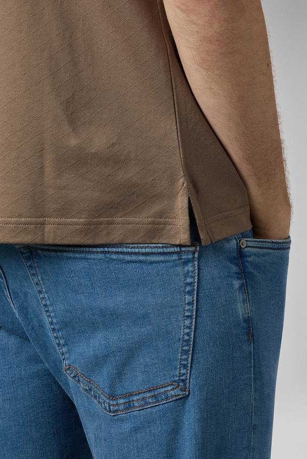 Pull Pal Zileri Polo con monogramma allover Italy