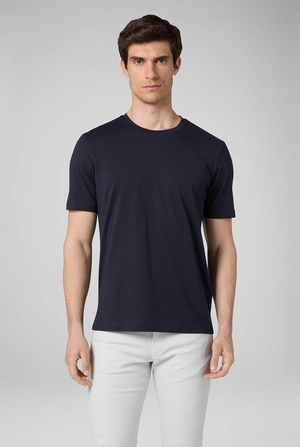 Pull Pal Zileri T-Shirt in cotone nel colore blu navy In Linea