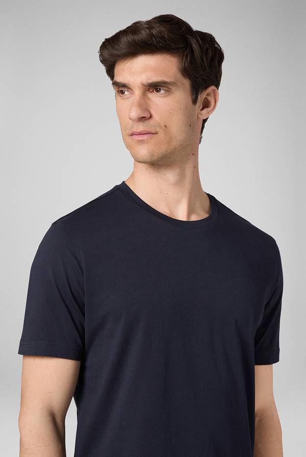 Pull Pal Zileri T-Shirt in cotone nel colore blu navy In Linea