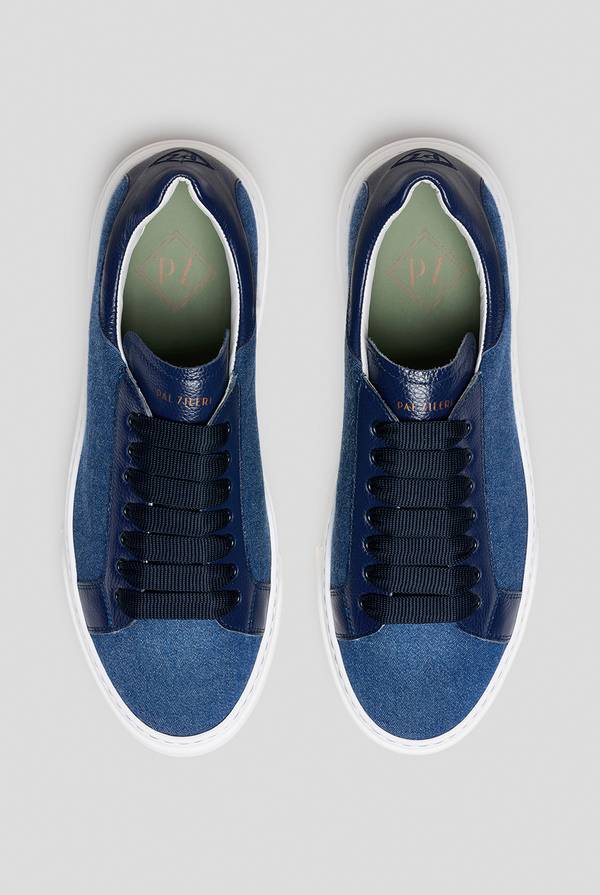 Pull Pal Zileri Sneakers in Denim Qualità Garantita