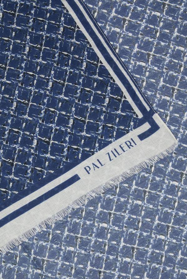 Pull Pal Zileri Sciarpa in modal e lana con fantasia geometrica Outlet