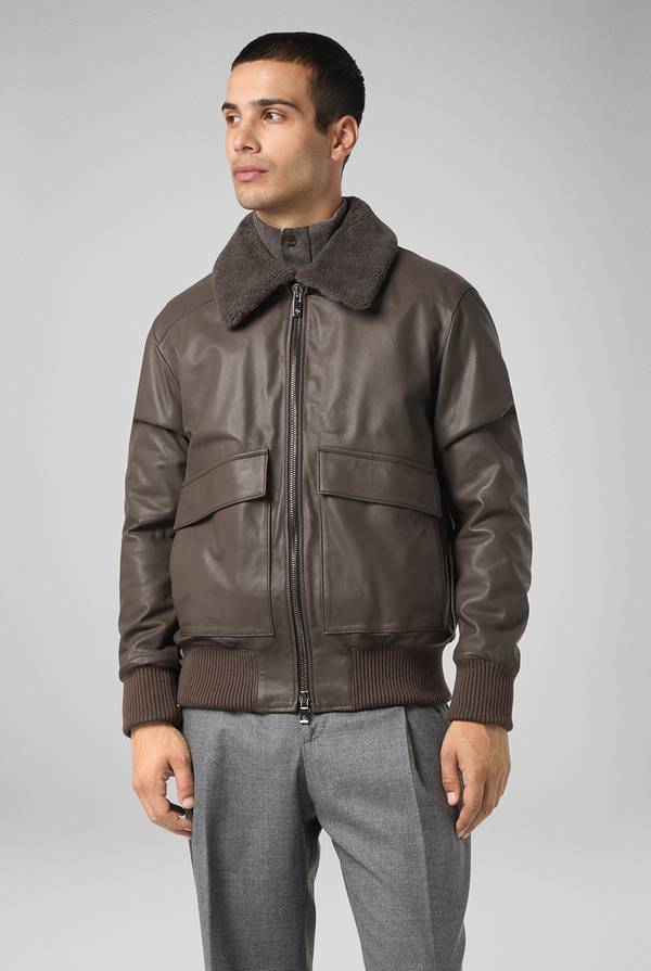 Pull Pal Zileri Bomber in pelle modello Aviator Pezzi Unici